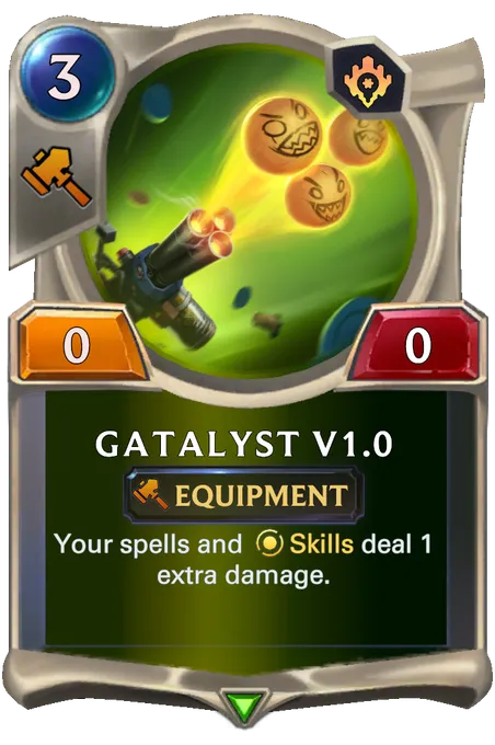 Gatalyst v1.0. Your spells and Skills deal 1 extra damage.