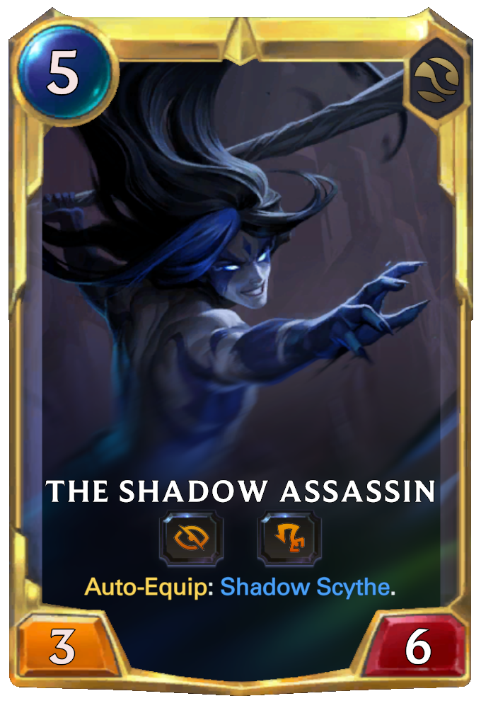 The Shadow Assassin. Auto-Equip: Shadow Scythe.