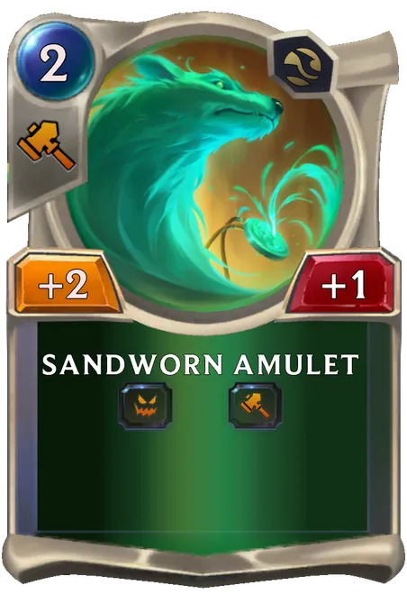 Sandworn Amulet.