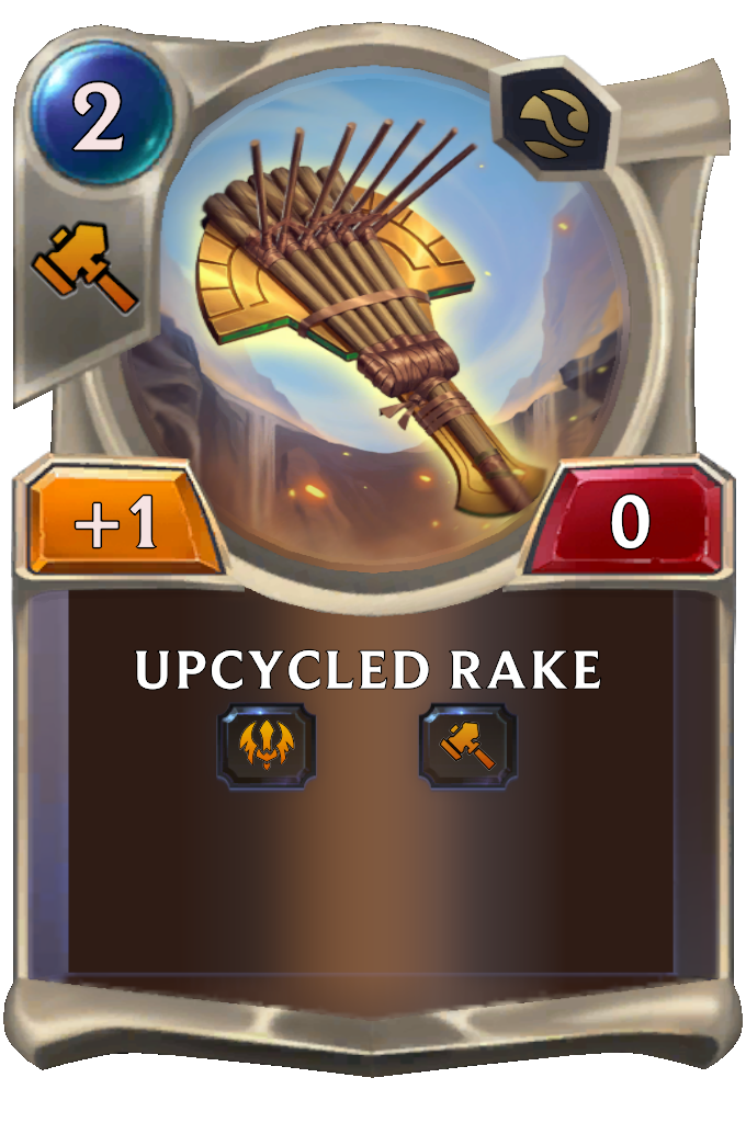 Upcycled Rake.