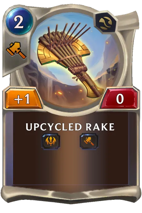 Upcycled Rake.