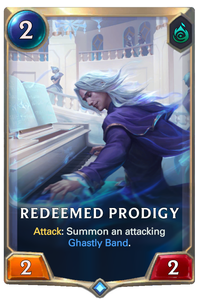 Redeemed Prodigy. Attack: Summon an attacking Ghastly Band.