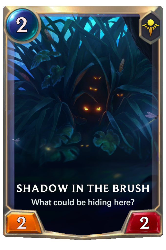 Shadow in the Brush. What could be hiding here?