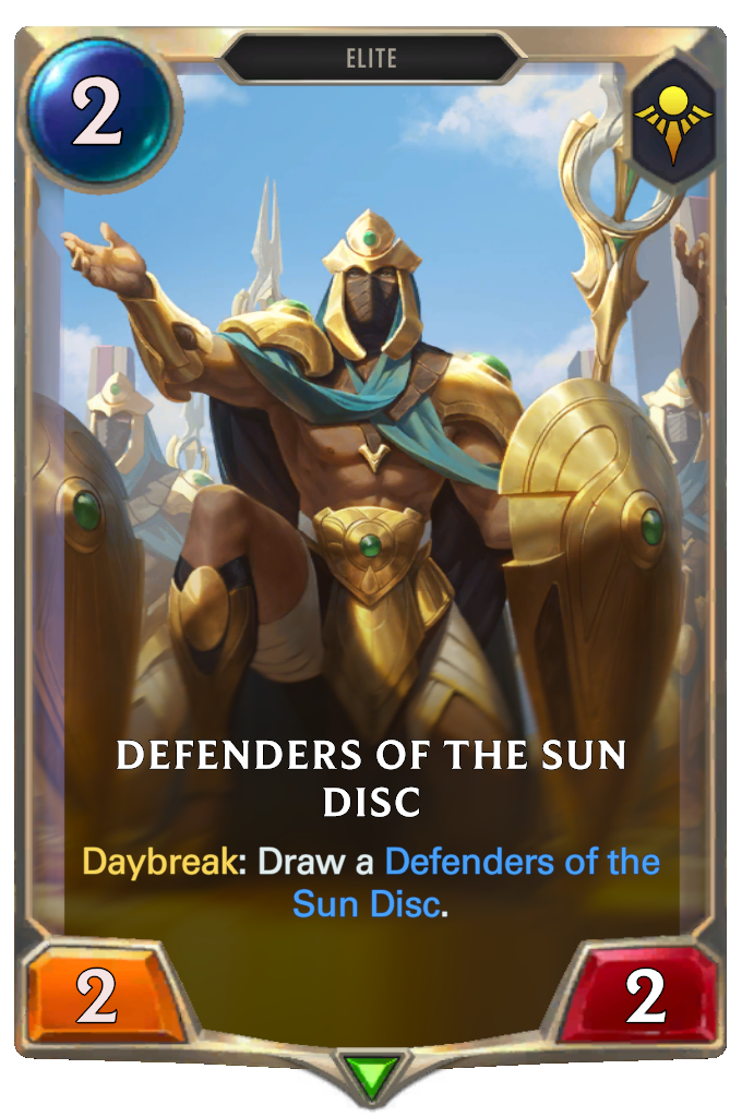 Defenders of the Sun Disc. Daybreak: Draw a Defenders of the Sun Disc.