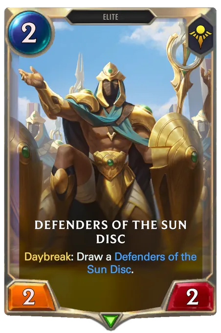 Defenders of the Sun Disc. Daybreak: Draw a Defenders of the Sun Disc.