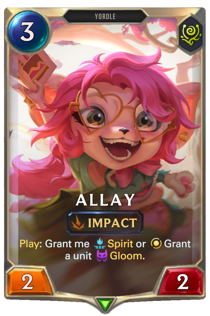 Allay. Play: Grant me Spirit or Grant a unit Gloom.