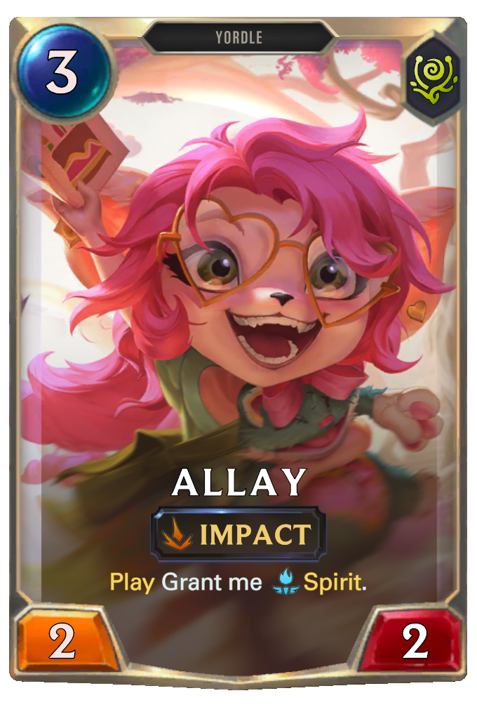 Allay. Play Grant me Spirit.