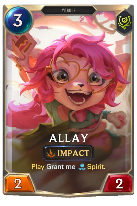 Allay. Play Grant me Spirit.