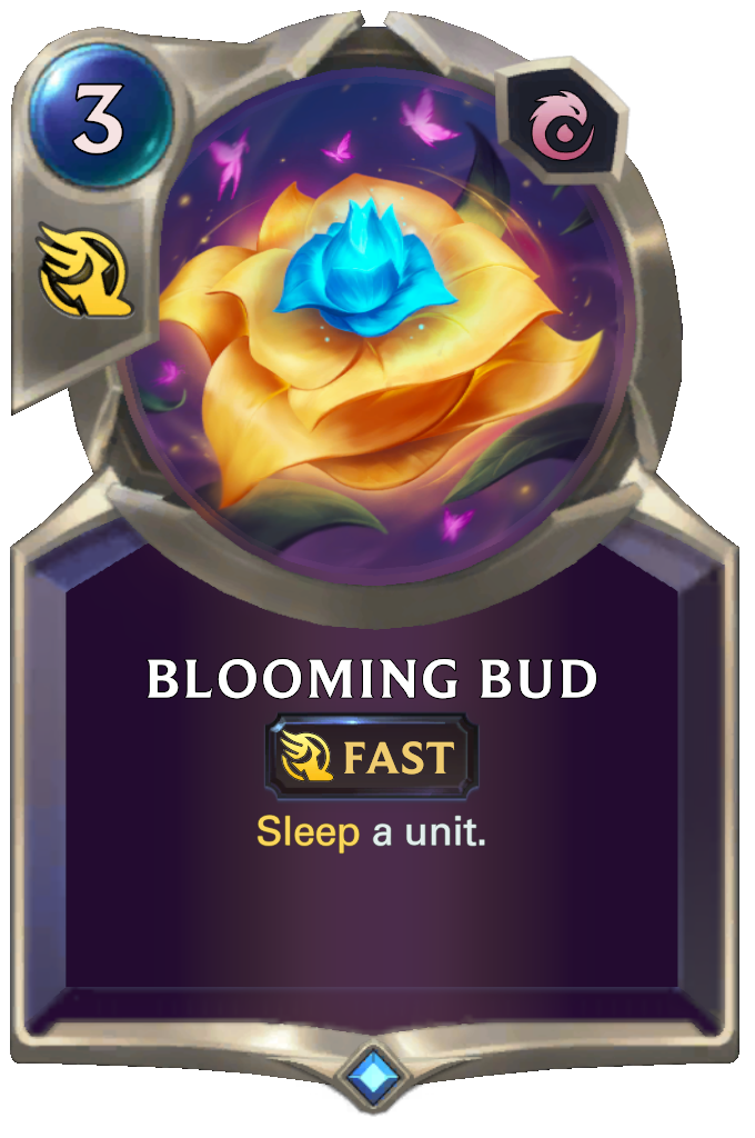 Blooming Bud. Sleep a unit.