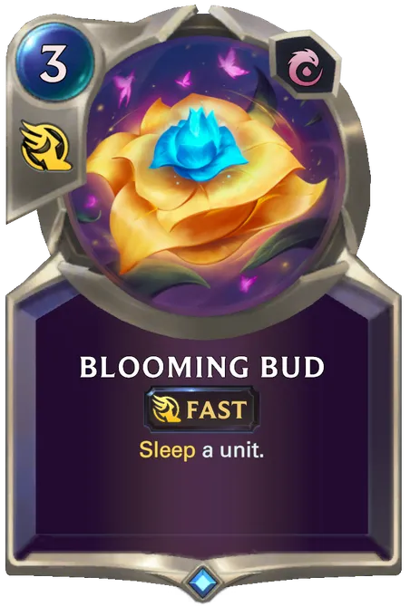 Blooming Bud. Sleep a unit.