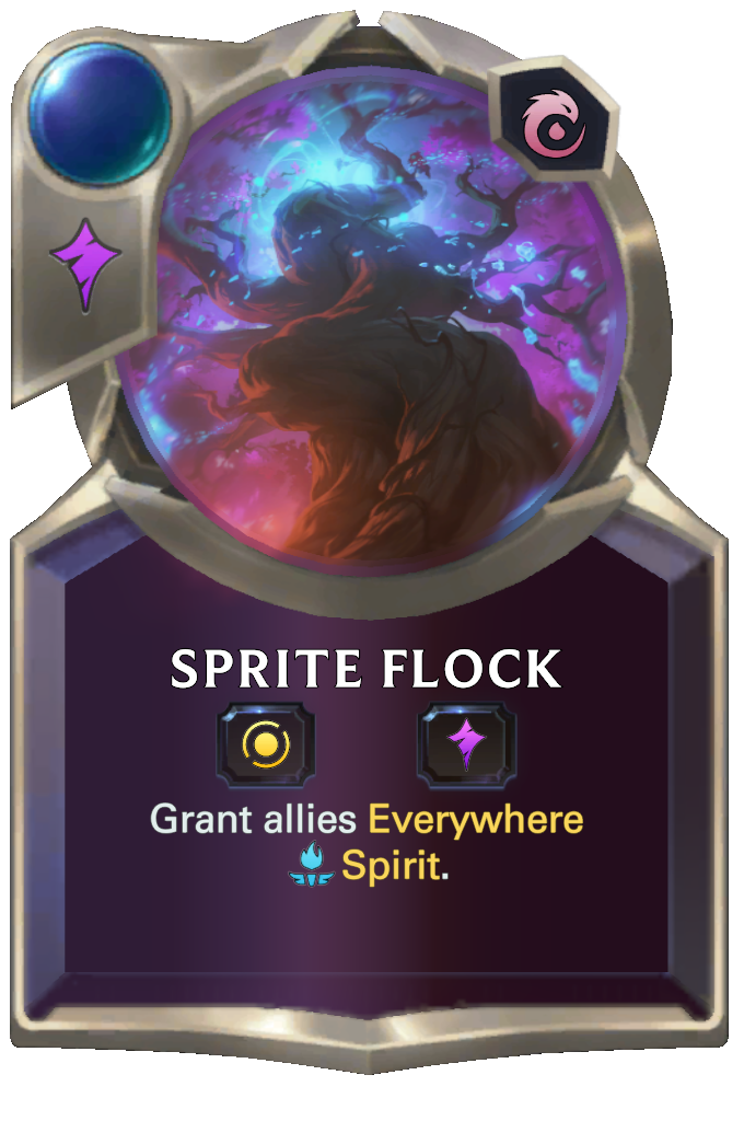 Sprite Flock. Grant allies Everywhere Spirit.