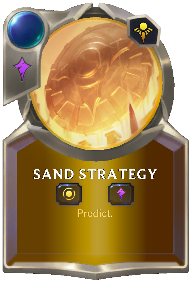 Sand Strategy. Predict.